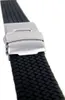 Minott Rubber Sport Uhrenarmband Silikon schwarz Wasserfest Produktbild-Vorschau 3