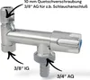 Gerätezusatzventil 3/8 Zoll Messing mit Produktbild-Vorschau 2