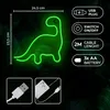 Neon LED dinosauro decorazione da parete verde 23,5x24,5 cm Anteprima dell’immagine prodotto 5