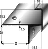 PROVISTON | Laminat-Parkett-Treppenkante | Aluminium Produktbild-Vorschau 1