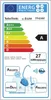 An energy efficiency label for a TurboTronic vacuum cleaner, showing its energy class rating and noise level. Produktbild-Vorschau
