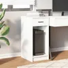 vidaXL Armadio per computer con cassetto bianco 35x45x77 cm Anteprima dell’immagine prodotto 3