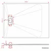 AQUALAVOS 160x90cm Rechteckige superflache SMC Duschtasse Produktbild-Vorschau 3