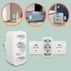 Logilink Steckdosenadapter 2x Euro und 1x Schukon weiß Náhľad obrázku produktu 6