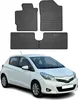 2011-2019 Toyota Yaris tappetini in gomma nera 4 pz Anteprima dell’immagine prodotto 1