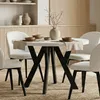 Runder Ausziehbarer Tisch für Esszimmer, PERO, Loft-Stil, Produktbild-Vorschau 1