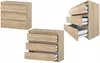 STIV Möbel | Commode Sonoma 80x33,5x71,5 cm | 3 tiroirs | Voir les images du produit 7