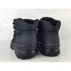 The back view of two black hiking boots. Podgląd zdjęcia produktu