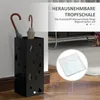HOMCOM Stojan na deštníky se 4 háčky a odkapávací miskou, Náhled obrázku produktu 5