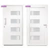 Porta d'ingresso in alluminio e PVC bianco 110x210 cm Anteprima dell’immagine prodotto 7