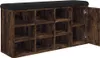 Lavice na boty kouřový dub 102x32x50 cm materiál na bázi Náhled obrázku produktu 9