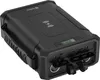 A black Sandberg Survivor Powerbank 8in1 96000 is shown from a slightly elevated angle against a white background. Produktbild-Vorschau