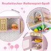 COSTWAY Kinderküche, Spielküche Holz mit Zubehör, Produktbild-Vorschau 3