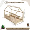 Crazy Pine Letto a Casetta 100x190 cm – Letto Montessori da Anteprima dell’immagine prodotto 3