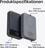 VOOMY 2-in-1 MagSafe 10000mAh Powerbank – 15W Kabelloses Produktbild-Vorschau 7