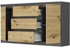 Komoda 140 cm zásuvky dveře skříňka FRAMIRE R-140-S3 Náhled obrázku produktu 8