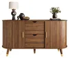 Sideboard mit vertikaler Maserung, zwei Schiebetüren, zwei Produktbild-Vorschau 1