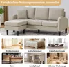 L-förmiges Ecksofa mit Chaiselo, 3-Sitzer-Sofa aus Produktbild-Vorschau 9