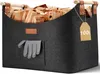 Panier XXL pour bois de cheminée en feutre, avec double Voir les images du produit 1