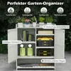 COSTWAY Pflanztisch, Gartenschrank mit Arbeitsplatte, Produktbild-Vorschau 5