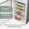Bomann Kühl-Gefrierkombination, 180 cm, 269 L, Inox, 39 dB, Produktbild-Vorschau 4