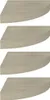 vidaXL Eck-Schweberegale 4 Stk. Eichen-Optik 25x25x3,8 cm Produktbild-Vorschau 1