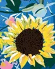 Zuty - Malen nach Zahlen - SONNENBLUMEN UND BLÄTTER Produktbild-Vorschau 1