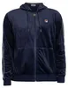 Fila Italo Velours-Kapuzenjacke mit Reißverschluss, Blau M Produktbild-Vorschau 5