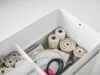 Yamazaki Nähkasten Nähkästchen Nähbox weiß mit Deckel Griff Produktbild-Vorschau 9