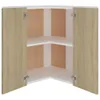 vidaXL Pensile ad angolo Lyon Sonoma rovere 57x57x60 cm Anteprima dell’immagine prodotto 4