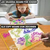 LED Notiztafel mit Farben - 30 * 20cm Maltafel Kinder, Produktbild-Vorschau 4