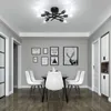 Lampada a soffitto E27 6 Flamming, plafoniera retrò senza Anteprima dell’immagine prodotto 5