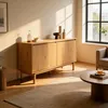 SARAH Buffet aus hellem Holz, 120x40x75 cm, mit 2 Produktbild-Vorschau 2