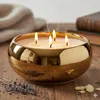 Bloempot, keramische schaal, gouden glans, diameter 19,5 Productafbeelding-voorbeeld 4
