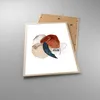 Gerahmtes Poster - Rahmen in heller Eiche - Abstraktion Produktbild-Vorschau 3