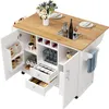 okwish Küchenschrank mit Rollen und klappbarer Produktbild-Vorschau 7