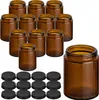 gouveo 12er Set Cremetiegel 150 ml aus Braunglas mit Produktbild-Vorschau 1