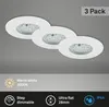 LED Einbauleuchte 3er Set ultraflach dimmbar 6,5W IP44 Weiß Produktbild-Vorschau 1