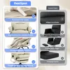 A collage of images showcasing the features of an ergonomic office chair, with some images highlighting positive attributes and others negative attributes of competing products. Náhled obrázku produktu
