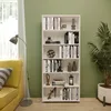 KOMTO Bücherregal 80 cm breit, weiß, Bücherregal mit 6 Produktbild-Vorschau 3