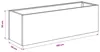 vidaXL Garten-Pflanzgefäß Rostoptik 100 x 30 x 30 cm Produktbild-Vorschau 7