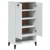 Schuhschrank VIKEN Weiß Massivholz Kiefer - Schuhregale Produktbild-Vorschau 5