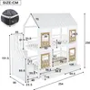 Flieks Etagenbett 90x200cm mit 2 Schubladen, Kinderbett Produktbild-Vorschau 7