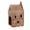 Clayre & Eef Teelichthalter Lebkuchenhaus 7x7x15 cm Braun Produktbild-Vorschau 4
