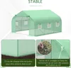 Outsunny Serre Tunnel de Jardin 10,5 m² dim. 3,5L x 3l x 2H Voir les images du produit 6