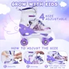 Detské inline korčule 4 Speed s nastaviteľnou veľkosťou Náhľad obrázku produktu 2