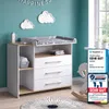 Vouwtafel Vicco Oskar, wit/lichte eikenhoutkleur, 113 x 93 Productafbeelding-voorbeeld 1