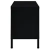 TV-Schrank Schwarz 90x30x44 cm Stahl und Glas Produktbild-Vorschau 4