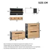 Merax Garderoben Set mit Schuhschrank und Schuhbank, Produktbild-Vorschau 5