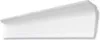 A white decorative molding strip, likely for interior design, is shown against a white background. Produktbild-Vorschau